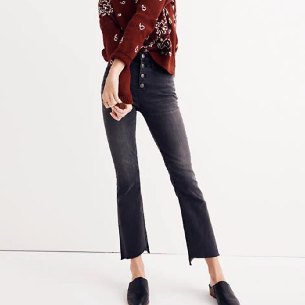 Madewell Cali Demi-Boot Jeans: Asymmetrical Hem